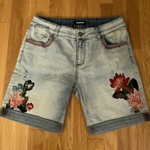 Desigual Denim Bermuda Shorts, size 30